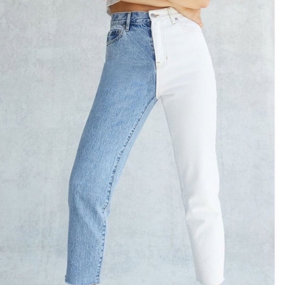 PacSun High Rise Straight Leg Bi Color Jeans Sz 23